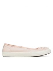 Converse Baleriny Chuck Taylor All Star Dainty A16209C Beżowy. Brązowe balerinki damskie Converse, bez wzorów, z materiału, retro, bez obcasa, bez zapięcia. Za 209.99 zł.
