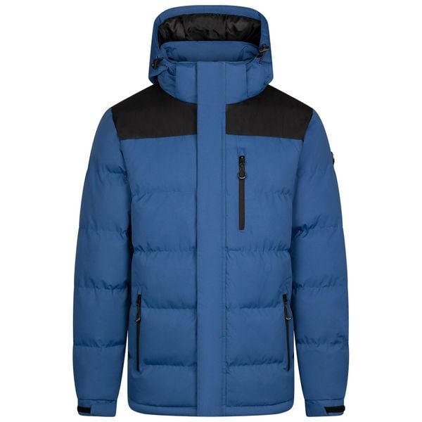 Męska Ocieplana Kurtka Ahmor. Niebieskie kurtki męskie Trespass, m, bez wzorów, z materiału, z kapturem. Za 326.99 zł.