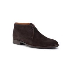 Gino Rossi MTU444-WILSON-02. Brązowe botki męskie Gino Rossi, bez wzorów, ze skóry, bez obcasa, bez zapięcia. Za 299.99 zł.