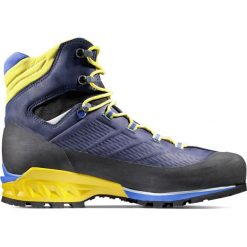 Buty trekkingowe męskie Mammut Kento Advanced High Gtx. Niebieskie buty zimowe męskie Mammut, bez wzorów, z materiału, za kostkę, bez obcasa, bez zapięcia. W wyprzedaży za 963.10 zł.