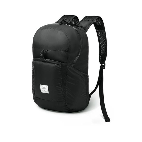 PLECAK ULTRALIGHT FOLDABLE 25L NH17A017-B. Czarne plecaki męskie NATUREHIKE, bez wzorów, z materiału. Za 79.11 zł.