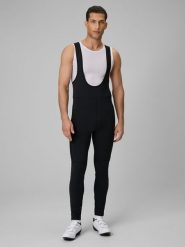 4F Długie spodnie kolarskie z szelkami męskie - czarne M. Czarne szorty męskie 4F, bez wzorów, z materiału. Za 299.99 zł.