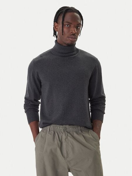 Jack & Jones Golf Basic 12287649 Czarny Regular Fit. Czarne swetry męskie Jack & Jones, l, bez wzorów, z bawełny, bez kołnierzyka, bez ramiączek. Za 139.99 zł.