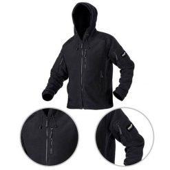 Bluza Polarowa męska Texar Husky Czarna. Czarne bluzy sportowe męskie Texar, m, bez wzorów, z polaru, bez kaptura, outdoorowe. Za 262.05 zł.