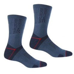 Blister Protect II męskie turystyczne skarpety. Szare skarpety męskie Regatta, bez wzorów. W wyprzedaży za 59.99 zł.