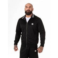 Bluza męska Pitbull rozpinana Oldschool Small Logo. Czarne bluzy męskie PITBULL, m, bez wzorów, retro, bez ramiączek, bez kaptura. W wyprzedaży za 229.00 zł.