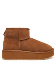 EMU Australia Śniegowce Stinger Micro Flatform 2.0 W13296 Brązowy. Brązowe śniegowce damskie Emu Australia, z wełny, bez zapięcia. Za 689.99 zł.