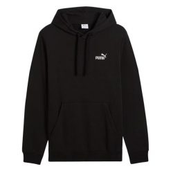Męska Bluza Z Kapturem Z Małym Logo ESS No.1. Czarne bluzy męskie Puma, m, bez wzorów, bez ramiączek, z kapturem. Za 237.99 zł.