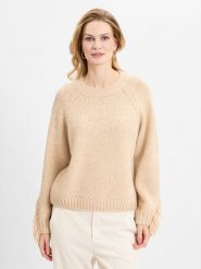 Marie Lund Sweter z dzianiny Kobiety Sztuczne włókno beżowy, S. Brązowe swetry nierozpinane damskie Marie Lund, s, bez wzorów, z dzianiny, bez kołnierzyka, bez ramiączek. Za 229.95 zł.