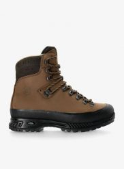 Buty trekkingowe wysokie Hanwag Yukon. Brązowe trekkingi męskie Hanwag, z nubiku, przed kolano, bez zapięcia. Za 1,497.40 zł.