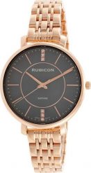 Zegarek Rubicon ZEGAREK DAMSKI RUBICON RNBE52 - SZAFIROWE SZKŁO (zr616d). Niebieskie zegarki damskie Rubicon, szklane. Za 262.00 zł.