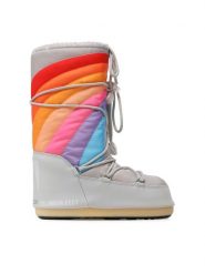 Moon Boot Śniegowce Icon Rainbow 14027700002 Szary. Szare śniegowce damskie Moon Boot, z materiału, bez zapięcia. Za 949.99 zł.