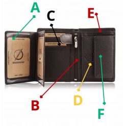 Brodrene Portfel męski skórzany klasyczny brązowy RFID G-106MN/BR. Brązowe portfele męskie Brødrene, bez wzorów. Za 94.80 zł.