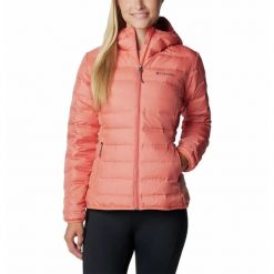 Kurtka Turystyczna Puchowa Damska Columbia Lake 22 Down Hooded Jacket. Czerwone kurtki sportowe damskie Columbia, xs, bez wzorów, z puchu, bez ramiączek, bez kaptura, trekkingowe. Za 489.00 zł.