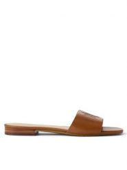 LAUREN RALPH LAUREN Klapki 802959142002 Brązowy. Brązowe klapki damskie Lauren Ralph Lauren, bez wzorów, ze skóry, bez obcasa, bez zapięcia. Za 599.99 zł.