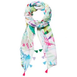 Desigual Foul Palm Crudo V 19SAWF75 1002 Szalik. Szaliki damskie Desigual, bez wzorów. W wyprzedaży za 101.00 zł.