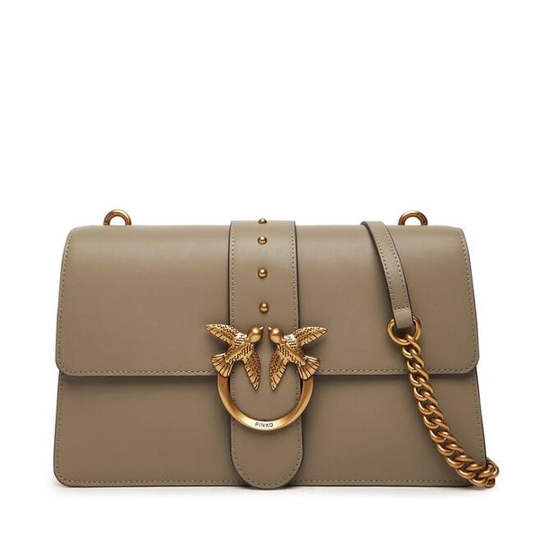 Torebka PINKO. Szare listonoszki damskie Pinko, bez wzorów, bez dodatków. Za 1,329.00 zł.