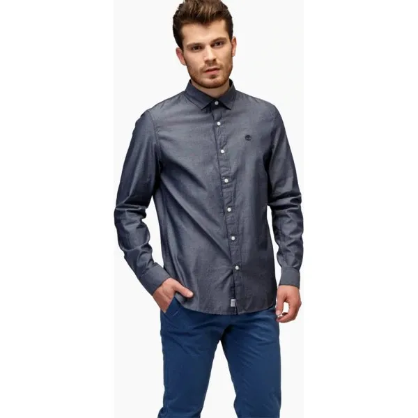 Timberland Koszula Ls Milford Solid Oxford Slim , niebieski, rozmiar M. Niebieskie koszule męskie Timberland, m, bez wzorów, z bawełny, klasyczne, bez kołnierzyka, bez ramiączek. W wyprzedaży za 259.99 zł.