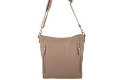 Shopperka skórzana BARBERINI'S pudowa 974-18. Czerwone shopperki damskie Barberinis, bez wzorów, ze skóry, na ramię, duże, bez dodatków. Za 279.99 zł.