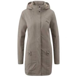 Płaszcz outdoor damski Maier Sports Yalca zimowy. Brązowe płaszcze damskie Maier Sports, na jesień, l, bez wzorów, z materiału, bez kołnierzyka, z kapturem. Za 540.49 zł.