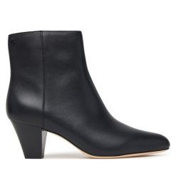 Botki LAUREN RALPH LAUREN. Czarne botki damskie Lauren Ralph Lauren, bez wzorów, bez obcasa, na słupku, bez zapięcia. Za 1,199.00 zł.