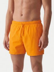 Emporio Armani Szorty kąpielowe EM000583 AF20424 U3077 Pomarańczowy Regular Fit. Brązowe kąpielówki męskie Emporio Armani, bez wzorów, z syntetyku. Za 299.99 zł.