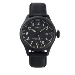 Zegarek Timex. Czarne zegarki męskie Timex, bez wzorów. Za 789.99 zł.