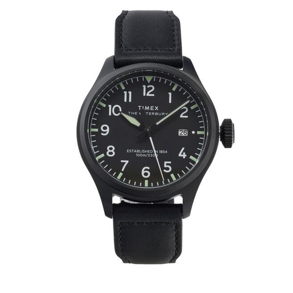 Zegarek Timex. Czarne zegarki męskie Timex, bez wzorów. Za 639.99 zł.