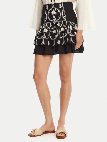 Devotion TWINS Spódnica mini Valiant 025.363G Czarny Regular Fit. Czarne spódnice damskie Devotion Twins, m, bez wzorów, z bawełny, mini. Za 429.99 zł.