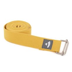 Pasek do jogi Bodhi Asana belt - żółty. Brązowe paski damskie BODHI, sportowe. Za 39.99 zł.