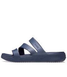 Klapki Crocs Getaway Strappy Z Klapkami Damskie. Niebieskie klapki damskie Crocs, na lato, bez wzorów, z materiału, bez obcasa, bez zapięcia. Za 199.99 zł.