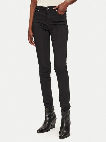 Morgan Jeansy 212-PACO Czarny Slim Fit. Czarne jeansy damskie Morgan, bez wzorów, z bawełny. Za 149.99 zł.