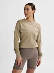 Bluza damska Hummel Active. Brązowe bluzy damskie Hummel, na lato, s, bez wzorów, z bawełny, eleganckie, bez ramiączek, bez kaptura. Za 266.50 zł.