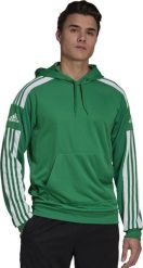 Adidas Bluza adidas SQUADRA 21 Hoody GP6437 GP6437 zielony S. Zielone bluzy męskie Adidas, m, bez wzorów, bez ramiączek, bez kaptura. Za 122.26 zł.