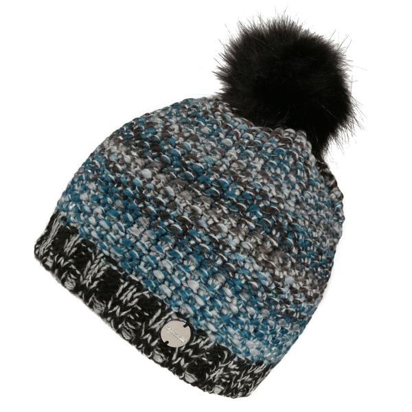 Damska Czapka Frosty V. Czarne czapki damskie Regatta, bez wzorów, z dzianiny. Za 34.99 zł.