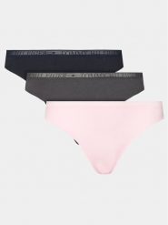 Tommy Hilfiger Komplet 3 par stringów UW0UW04890 Kolorowy. Majtki damskie Tommy Hilfiger, z bawełny. Za 119.99 zł.