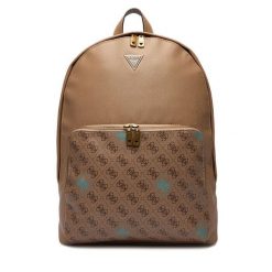 Torba na laptopa Guess. Brązowe torby na laptopa damskie Guess, z aplikacjami. Za 499.99 zł.