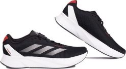Adidas Buty męskie do biegania adidas Duramo SL czarne IE9700 43 1/3. Czarne buty sportowe męskie Adidas, bez wzorów, bez zapięcia, do biegania. Za 255.53 zł.