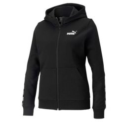 Bluza dresowa damska Puma POWER. Czarne bluzy damskie Puma, s, bez wzorów, z bawełny, bez ramiączek, bez kaptura. Za 224.90 zł.