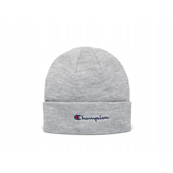 Czapka sportowa unisex Champion zimowa ciepła. Szare czapki damskie Champion, na jesień, bez wzorów, sportowe. Za 56.00 zł.
