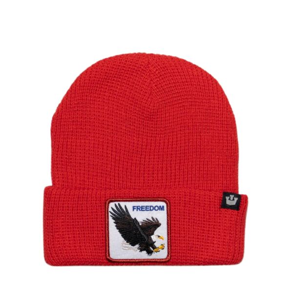 Czapka Beanie Red Eagle Czerwony - 107-1926-RED. Czerwone czapki damskie Goorin Bros, bez wzorów, z wełny. Za 204.99 zł.