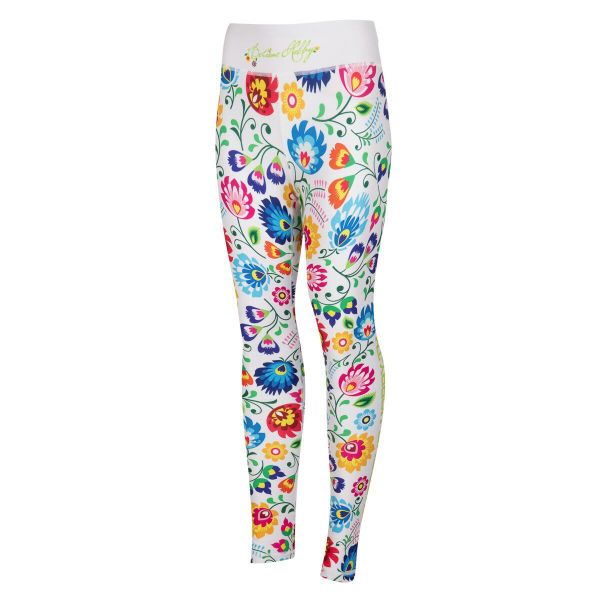 Legginsy sportowe damskie EXTREME HOBBY FOLK 2. Białe legginsy damskie EXTREME HOBBY, s, bez wzorów, z elastanu, do biegania. Za 229.00 zł.