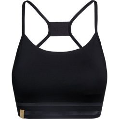 Top MONREAL LONDON. Czarne topy damskie Monreal London, l, bez wzorów, z dzianiny, bez kołnierzyka, bez ramiączek. W wyprzedaży za 276.00 zł.