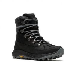 Buty trekkingowe damskie Merrell Siren 4 Thermo Mid Zip Wp. Czarne obuwie trekkingowe damskie Merrell, z materiału, za kostkę, bez zapięcia. Za 1,053.00 zł.