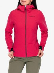 Kurtka softshell damska La Sportiva Descender Storm Jacket. Czerwone kurtki sportowe damskie La Sportiva, xs, bez wzorów, z polaru, bez ramiączek, bez kaptura, trekkingowe. Za 934.99 zł.