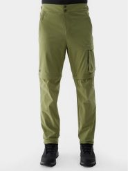 4F Spodnie outdoor 4FWSS24TFTRM485 Zielony Regular Fit. Zielone spodnie sportowe męskie 4F, l, bez wzorów, z syntetyku, outdoorowe. Za 199.99 zł.