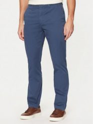 Tommy Hilfiger Chinosy Denton MW0MW37873 Niebieski Slim Fit. Niebieskie eleganckie spodnie męskie Tommy Hilfiger, bez wzorów, z bawełny. Za 249.99 zł.
