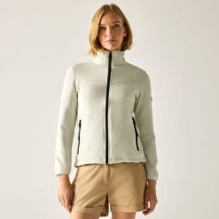 Bluza polarowa damska Florena z zamkiem błyskawicznym. Szare bluzy damskie Regatta, m, bez wzorów, z dzianiny, bez ramiączek, bez kaptura. Za 199.99 zł.