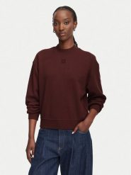 HUGO Bluza Daxandria 50527463 Brązowy Regular Fit. Brązowe bluzy damskie Hugo, s, bez wzorów, z bawełny, bez ramiączek, bez kaptura. Za 554.99 zł.