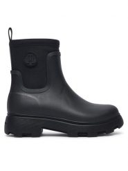 Tommy Hilfiger Kalosze Th Stamp Warm Ankle Rain Boot FW0FW09544 Czarny. Czarne kalosze damskie Tommy Hilfiger, bez wzorów, z syntetyku, bez zapięcia. Za 489.99 zł.